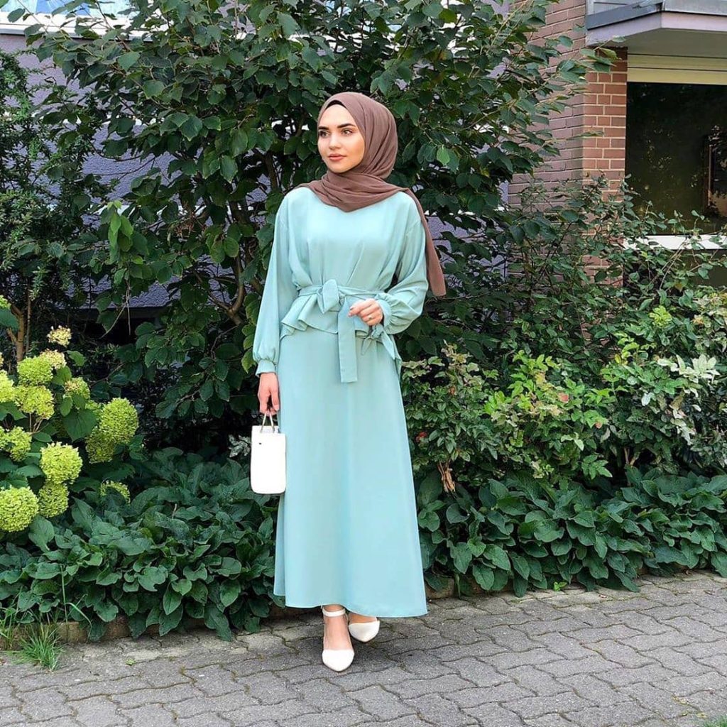 mint hijab outfit