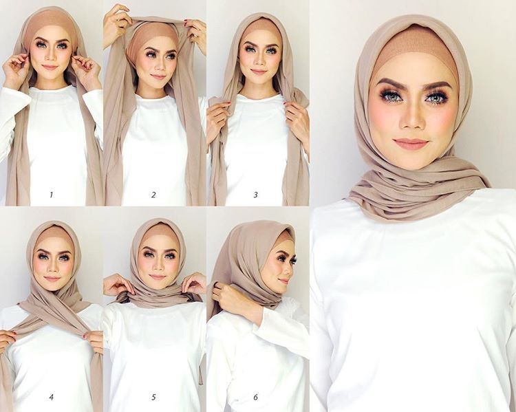 square hijab tutorial