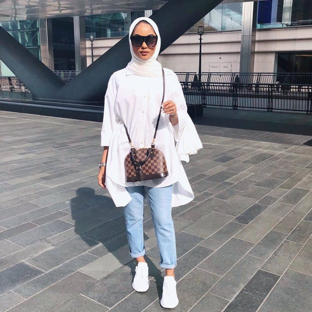 oversized shirt hijab