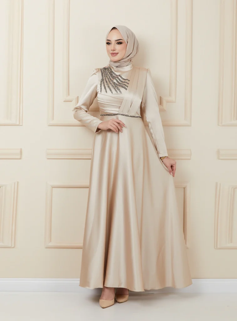 Satin Dress: The Season's Chic & Glamorous Piece - Hijab Fashion ...