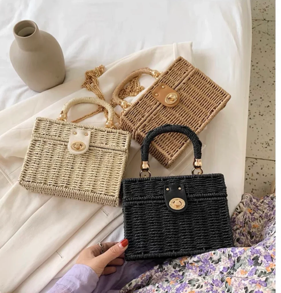 Cute Straw & Bamboo Bags For Summer - Hijab Fashion Inspiration